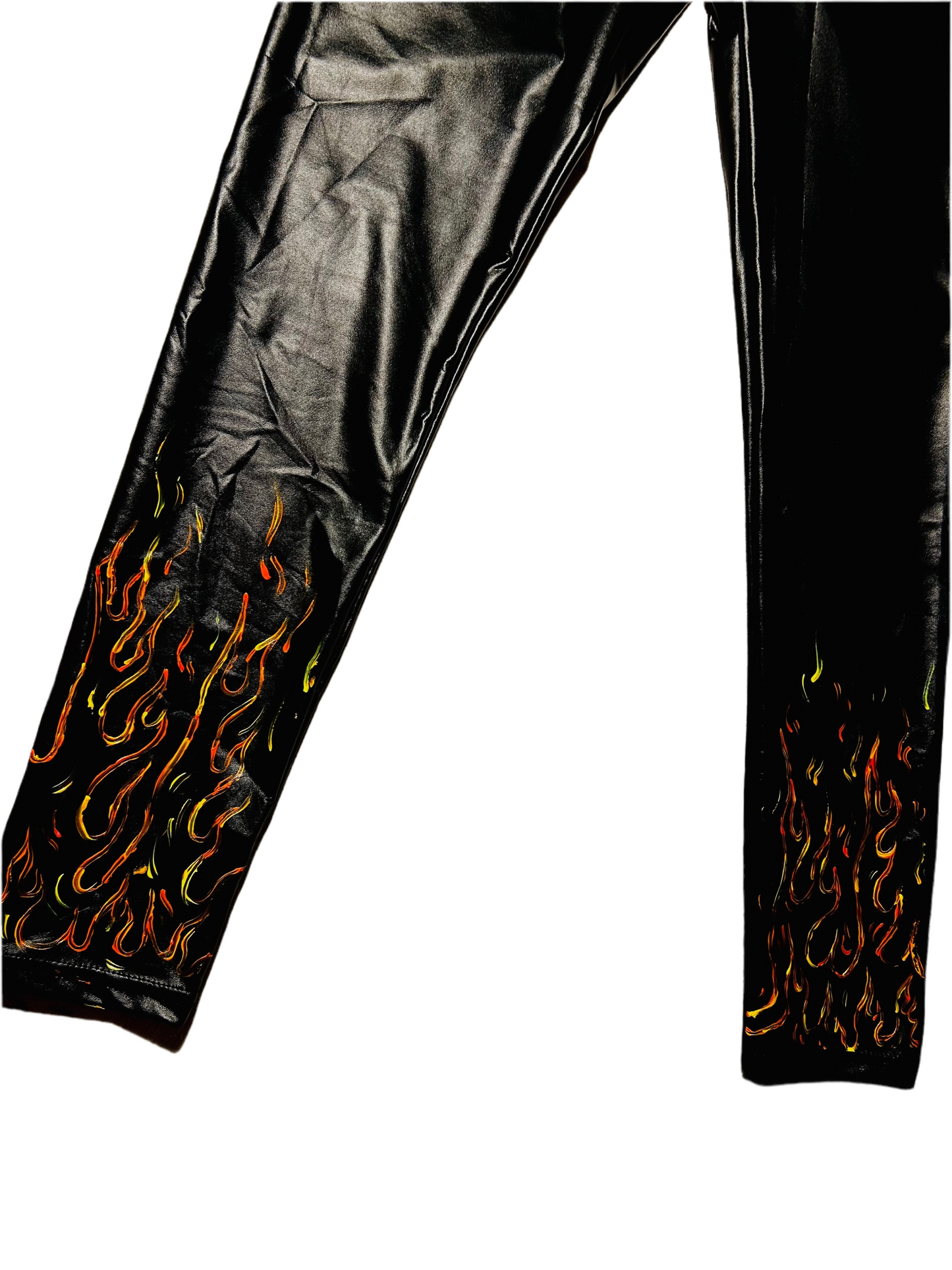 Leggins in pelle FIAMME 🔥