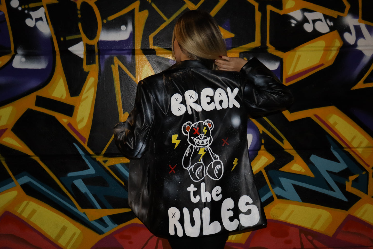 BREAK THE RULES 🧸❌ blazer in pelle