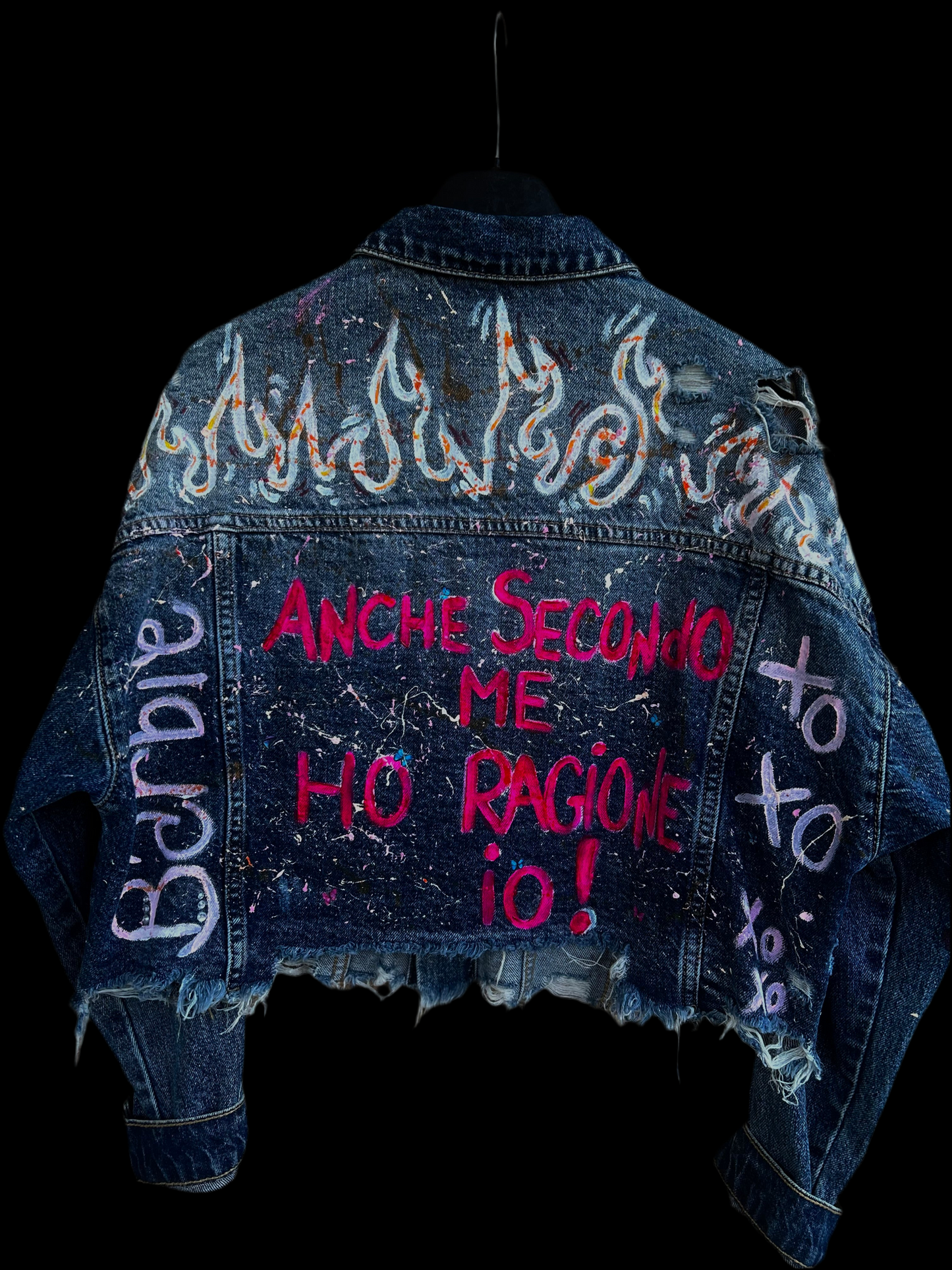 Giacca in jeans “Anche secondo me ho ragione Io” 💖