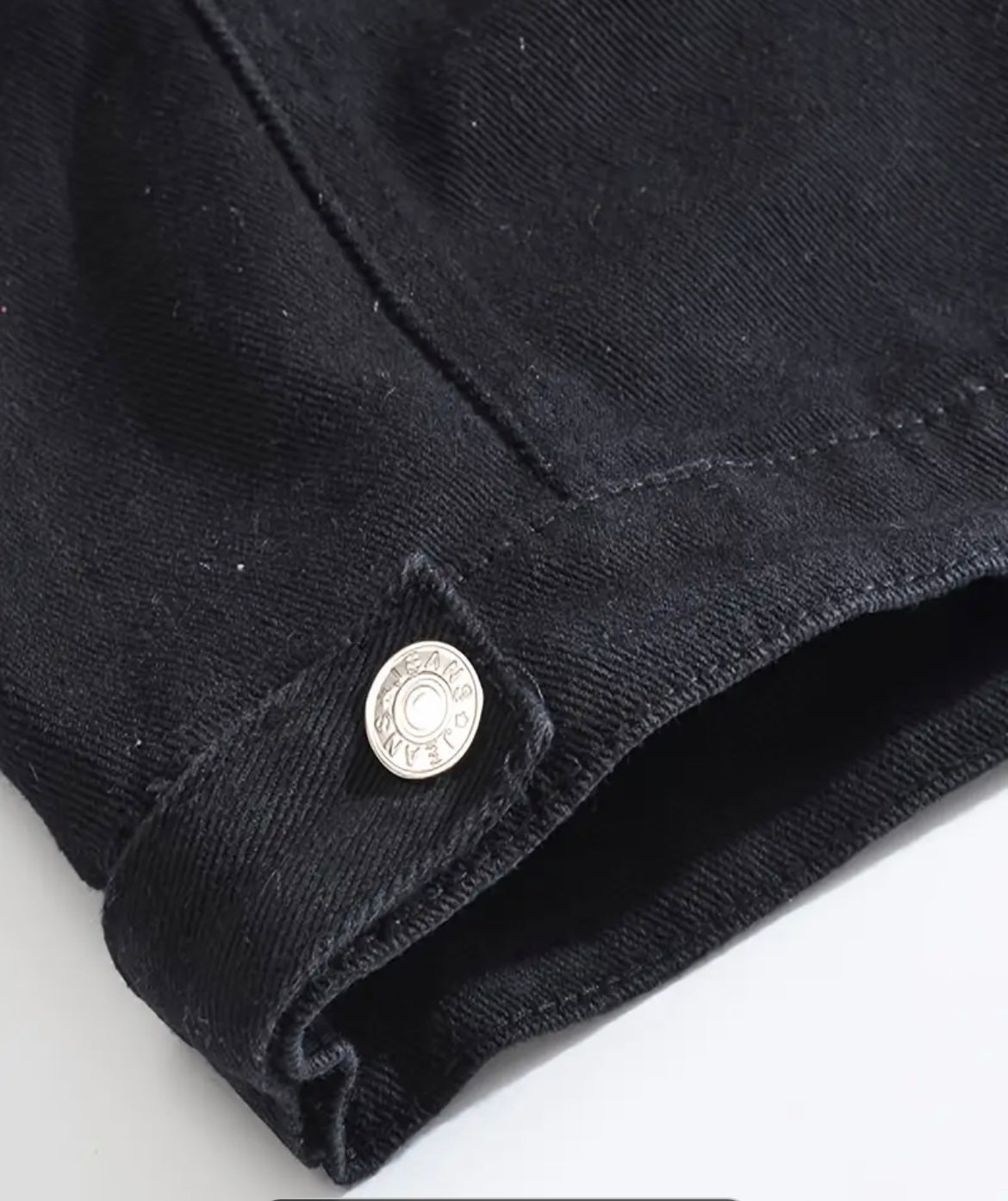A1) Smanicato in jeans nero