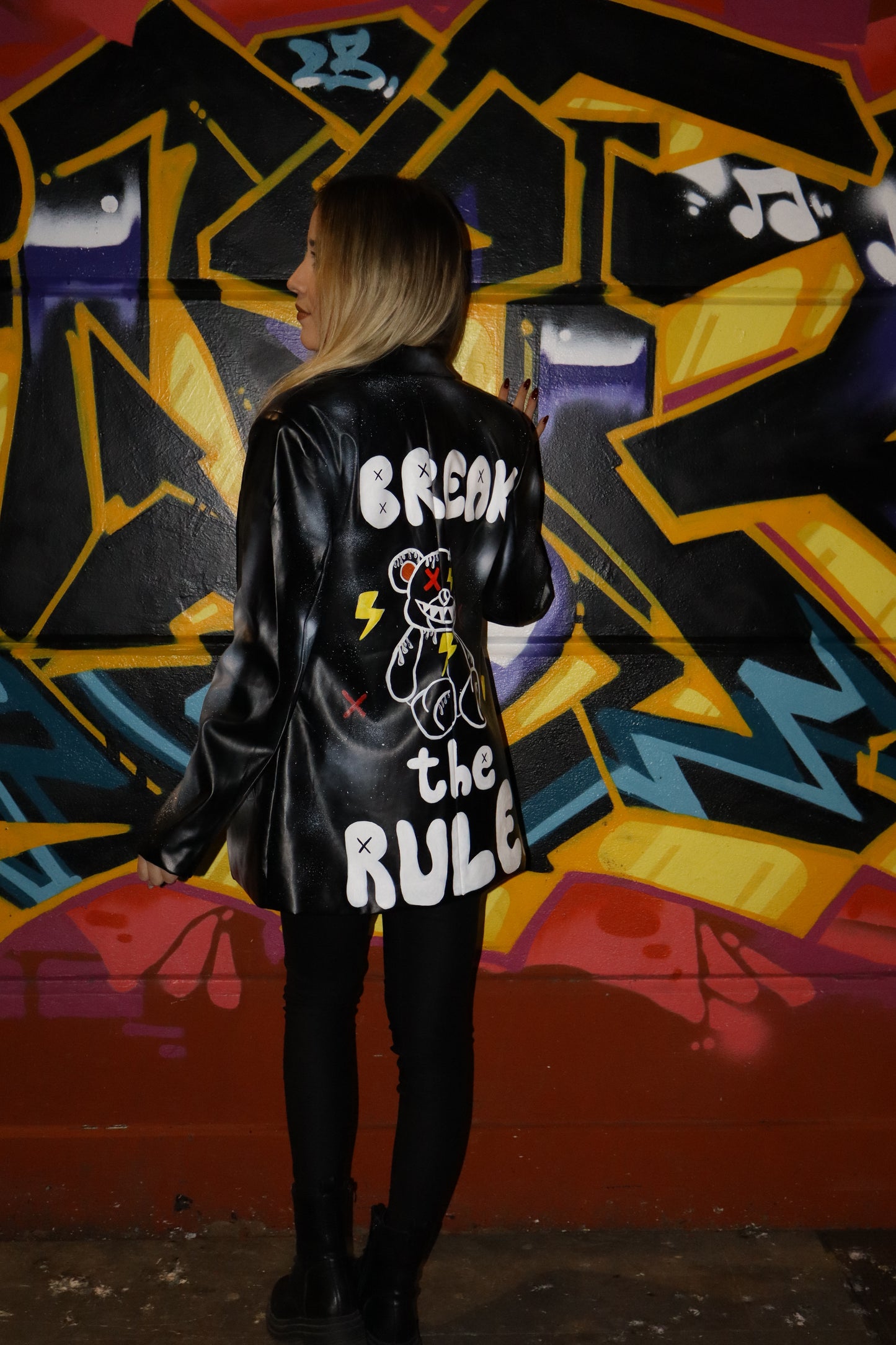 BREAK THE RULES 🧸❌ blazer in pelle