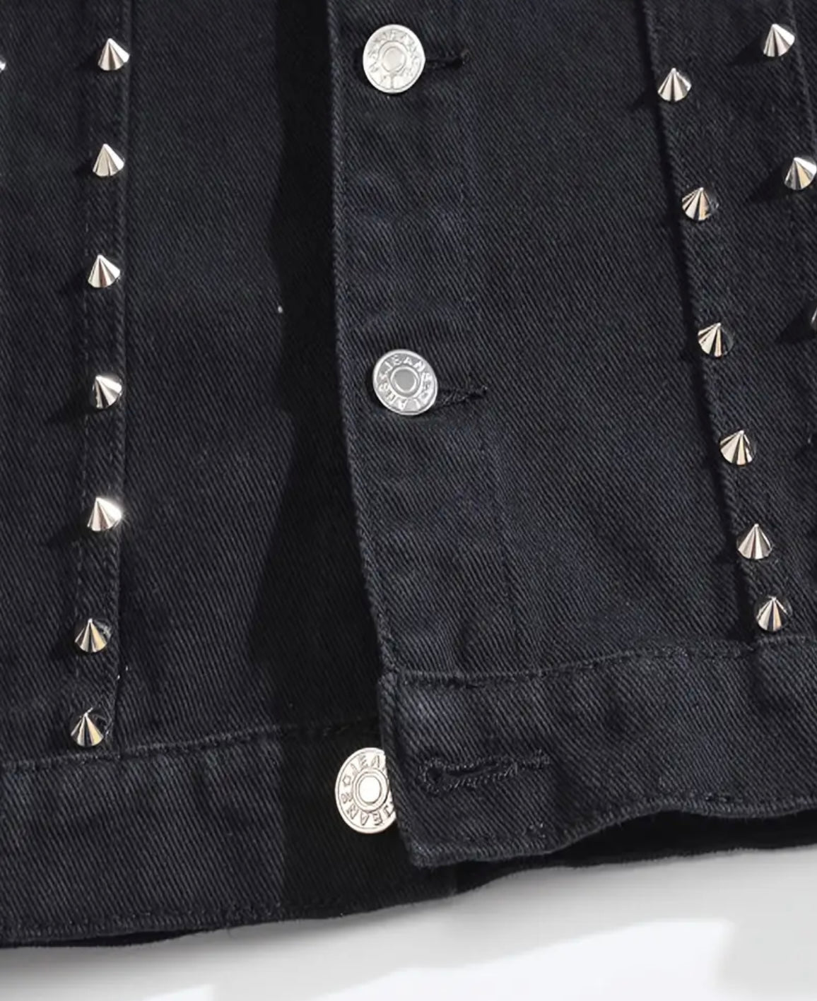 A1) Smanicato in jeans nero