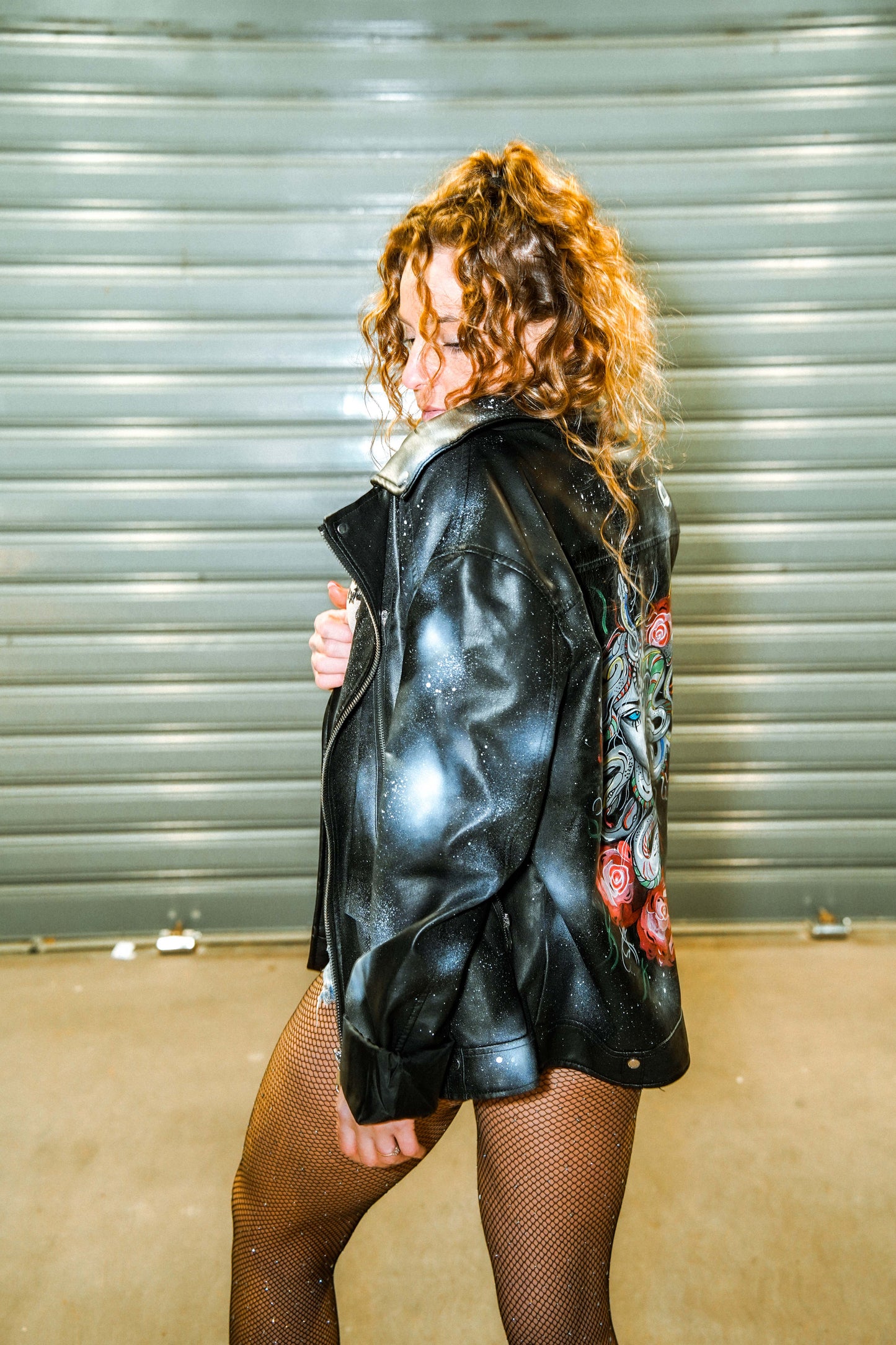 MEDUSA 🪼 Giacca in pelle oversize
